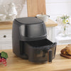 8L Visible Air Fryer 2400W Kitchen Oven Healthy Low Fat Oil Free Frying Cookers