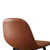 Set of 2 Brown Faux Leather Bar stools 75 cm seat Higt with Foot rest Barstool