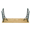 Folding Wooden Beer Table and Bench Set Garden Outdoor Bistro Bench Desk Chairs