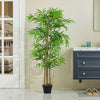 Large Artificial Bamboo Tree Indoor Home House Plant 150cm 5' 5ft Tall in Pot