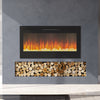 40inch Electric Fireplace Wall-mounted Meida Wall LED Fire Insert Log with Vent