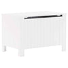 Storage Box with Lid RANA White 80x49x54 Solid Wood Pine Z4H8