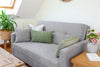 Brand New Sofa Bed 2 Seater Grey Fabric Under Seat Storage, Large Sleeping Area!