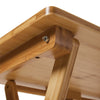 Portable Camping Bamboo Wooden Table Breakfast Writing Laptop Table Adjustable