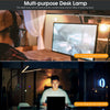 LED Double Head Desk Lamp 24W Foldable Reading Desk Light Dimmable Eye Careing