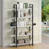 5-Tier Freestanding Bookshelf, Modern Open Display Storage Rack, White