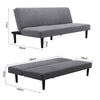 Modern 2-3 Seater Fabric Sofa Bed Recliner Couch Settee Sofabed Sleep Relax Seat