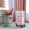 Rolling 5 in 1 Makeup Trolley Beauty Trolley Case w/Drawers Hairdressing Case