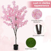 COSTWAY 190cm Tall Artificial Cherry Blossom Tree Faux Floral Plant 1170 Flowers