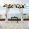 Artificial Wedding Rose Flower Row Top Table Backdrop Arch Arrangement Wall Deco