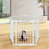5 Panel Fireplace Fence Baby Pet Safety Gate Playpen Adjustable Room Divider