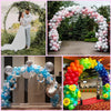 2M/2.2M/2.4M Removable Round Wedding Arch Metal Backdrop Flower Garland Frame