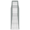Arched Gabion Baskets 3 pcs 400x50x120/140 cm Galvanised Iron