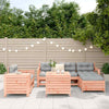 Swpsd Sofa Set 7 Piece Garden Sofa Set Patio Furniture Seating Solid Wood K5L2