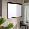 Pull Down Manual Projector Screen Ceiling Wall Mount 4:3/ 16:9 Home Office Movie