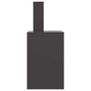 Fire Pit with Chimney Black 60x40x96 cm Steel