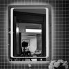Bathroom Mirror with LED Light Illuminated Demister Anti-fog Touch Wall Mounted