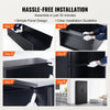 VEVOR Metal Storage Cabinet w/ 3 Keys Adjustable Shelves & Magnetic Door Black