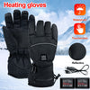 4000mAh Electric USB Heated Gloves Rechargeable Touch Screen Men Motorcycle Gear