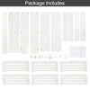 Small Medium Large Radiator Cover Vertical Slatted Grill Wooden Heating Cabinet