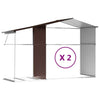 ShCuShan Metal Garden Shed, Galvanized Storage House,Garden Shed Brown V4W5