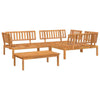 4 Piece Garden Pallet Sofa Set Solid Wood Acacia D5B6