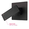Concealed Shower Mixer Valve Tap Square Black Bathroom Shower Head Valve Set