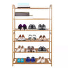 6 Tier Wooden Shoe Rack Tall Storage Shelf Cabinet Footwear Stand Organiser Home