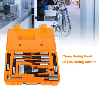 12 Pcs F1 75mm Boring Head Shank NT40 3/4