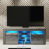 TV Unit Cabinet | TV Stand 145cm | Sideboard with High Gloss Doors | Free LED