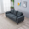 Panana Linen Fabric 2 & 3 Seater Sofa Couch with Wood Legs 3 Colours