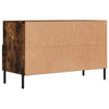 CIADAZ TV Cabinet Smoked Oak 80x36x50 Engineered Wood, Tv Unit, Tv Stand A8I4