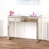 Mirrored Dressing Table + Curved Tri-Sided Mirror - Bedroom