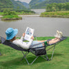 Folding Outdoor Chair Camping Garden Fishing Recliner Seat Furniture w/ Footrest