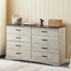 Large Double Dresser with 8 Drawers Bedroom Storage Sleek & Spacious Design