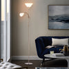 Tall Domed Lampshade Floor Lamp Standard Free Standing Living Room Home Light UK