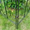 80cm Tall Steel Garden Fence 5 Panels Total Rust-Resistant Screen Gate Outdoor