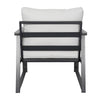Metal Garden Furniture Set Corner Sofa Glass Table Patio 5 Seater Armchairs Sofa