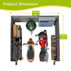 Storage Tent 10X10FT Garden Waterproof Anti-UV Bike Shed Steel Frame Zipper Door