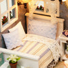 DIY Miniature Dollhouse Kit Realistic Mini 3D Wooden House Room Craft For Gift