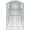 Gabion Basket with Cover 1000x100x150 Galvanised N6D1