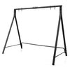 Porch Swing Frame Patio Metal Swing Stand w/ A-Shaped Structure 5 Hanging Ring