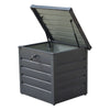 200L Galvanised Steel Outdoor Garden Tool Storage Chest Utility Cushion Box Shed