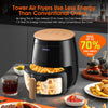 LCD DIGITAL AIR FRYER COOKER OVENS LOW FAT HEALTHY OIL FREE FRYING KITCHEN 6L AT
