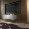 100cm High Gloss TV Wall Mounted Cabinet Floating Cupboard Storage White