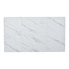 Dining Table 140cm Rectangular Marble Effects MDF Kitchen Table Gold Metal Legs
