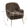 Velvet Scallop Shell Back Tub Chair Armchair Dressing Sofa Stool Bedroom Lounge