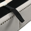 Upholstered Bed Ottoman Bed Frame Grey Fabric 4ft6 Double Bed Frame With Storage