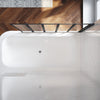 Bath Shower Screen 5 Folding Wet Room Black Frame Safety Glass Panel 1200x1400mm