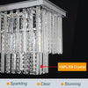Rectangular Crystal Chandeliers for Dining Room, Modern Farmhouse Rectangle 1...
